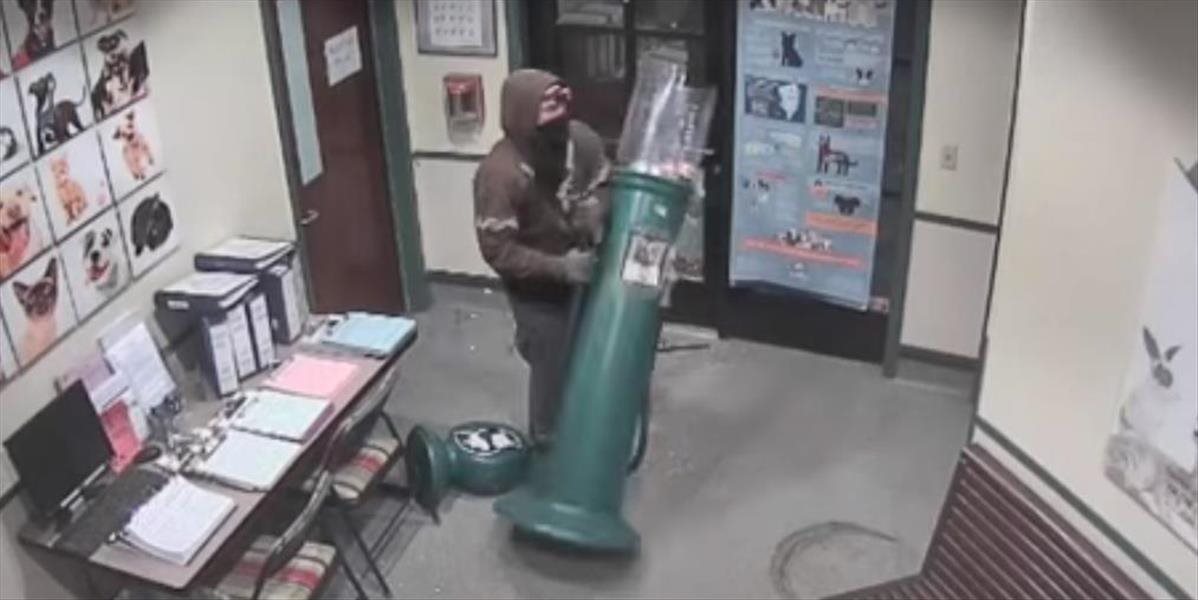VIDEO Najhlúpejší zlodej v Sacramente. Tak oznámkovali nešikovného lupiča automatu na žuvačky