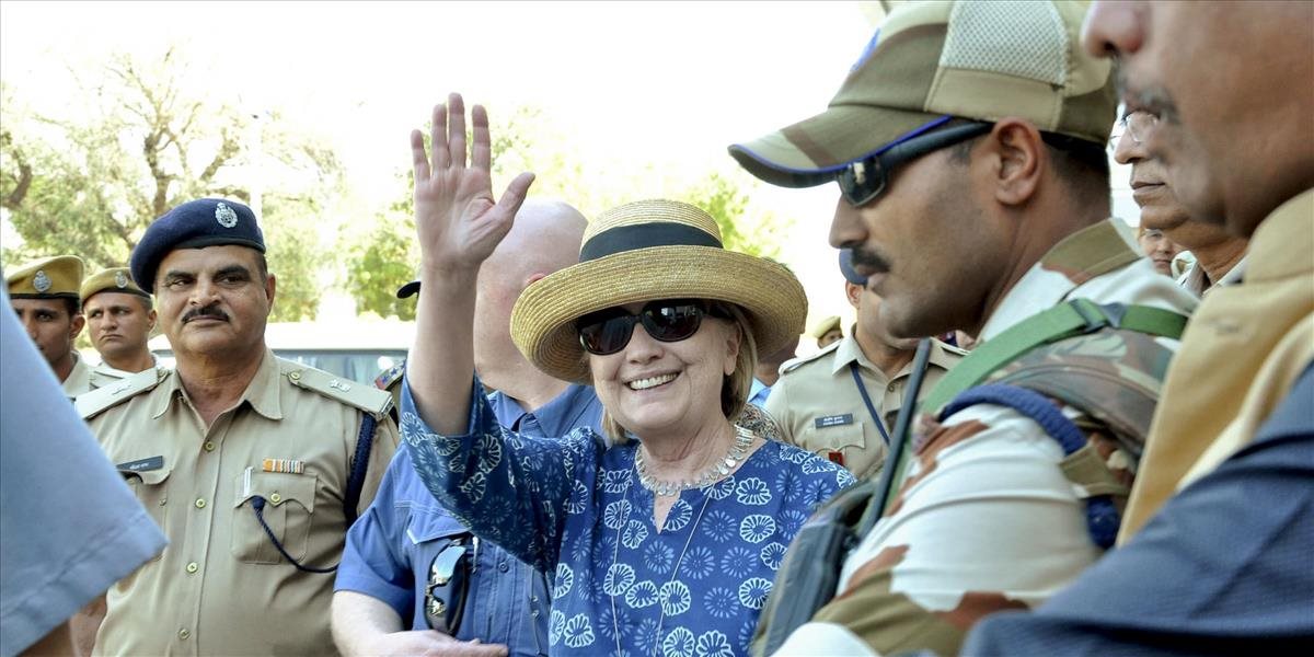 Hillary Clintonová sa zranila v indickom hoteli, museli ju ošetriť v nemocnici