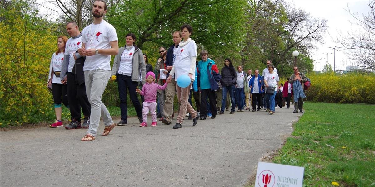 Tulipánový pochod vyjadrí solidaritu s trpiacimi Parkinsonovou chorobou