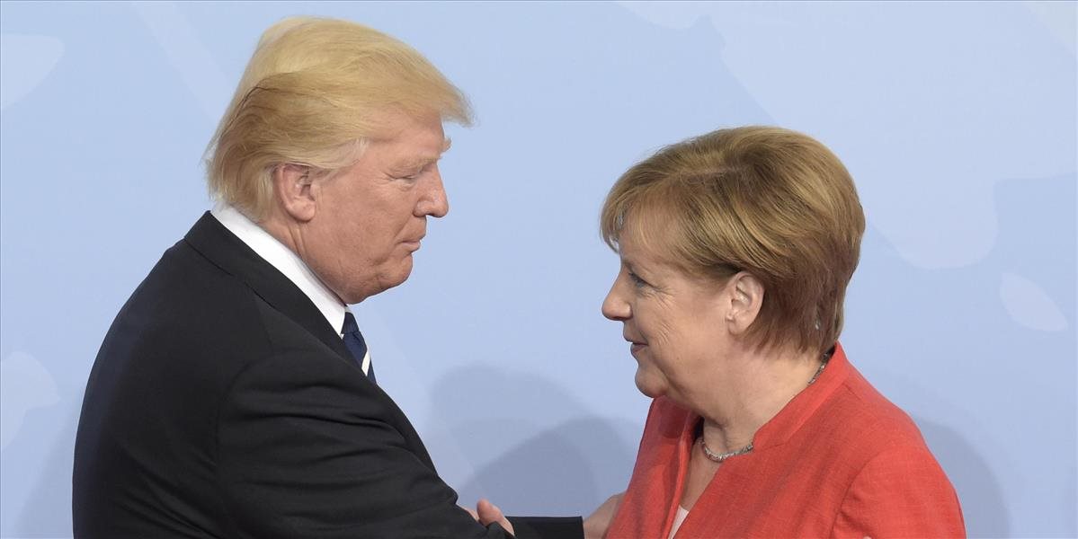 Trump a Merkelová telefonovali o clách, kauze Skripaľ, KĽDR a obchode