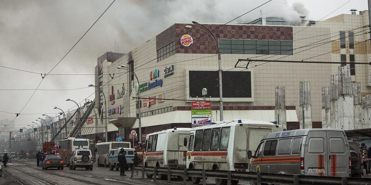 Príčinou požiaru v Kemerove bol zrejme elektrický skrat v zábavnom centre