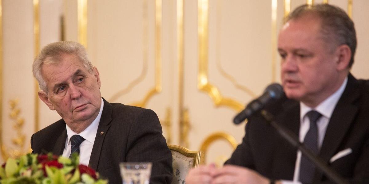 Český prezident Miloš Zeman sa na návšteve SR stretne s Andrejom Kiskom aj Petrom Pellegrinim