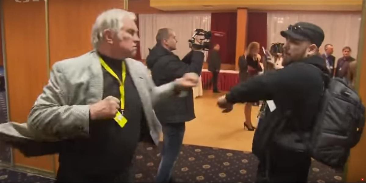VIDEO Potýčka v Zemanovom štábe bola priestupkom, vyhodnotila polícia