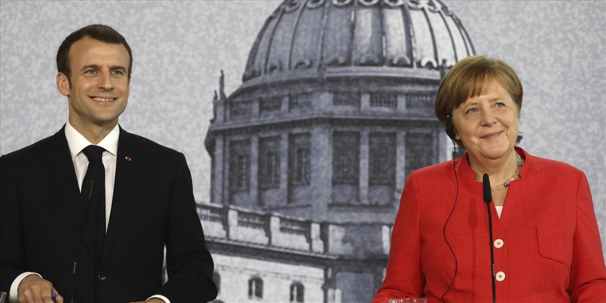 Macron a Merkelová sa v Berlíne zhodli na nutnosti spoločných návrhov obnovy EÚ