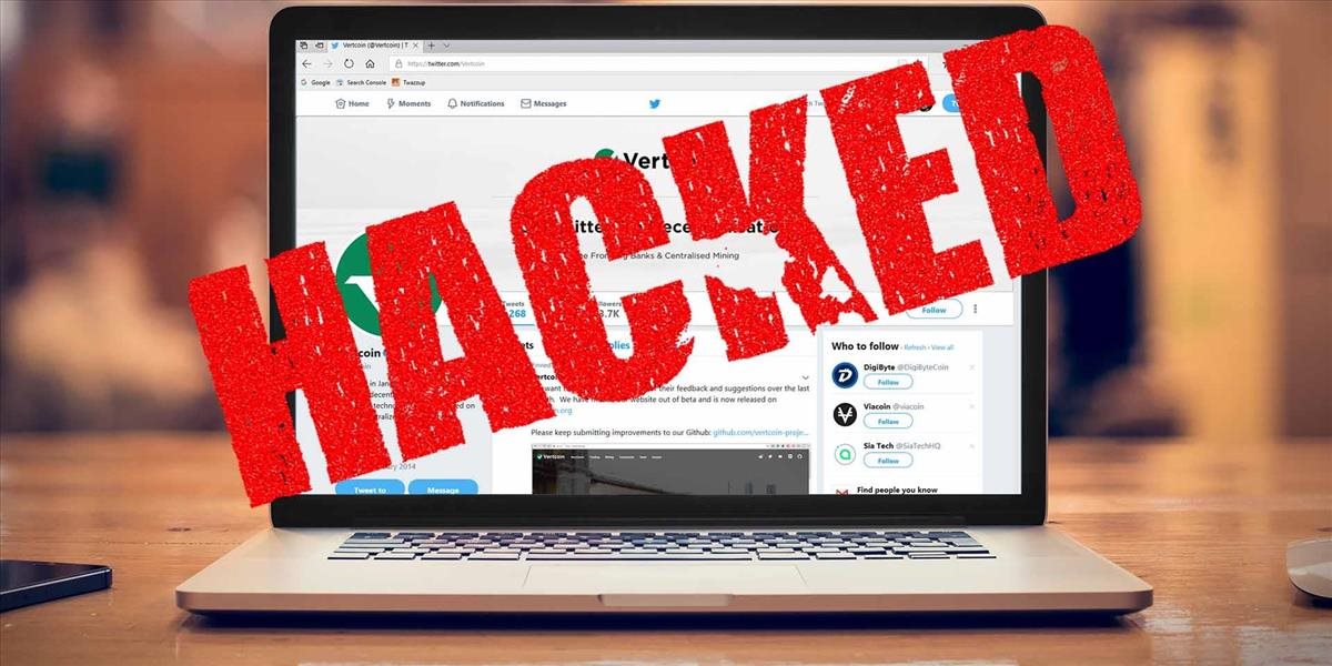 Twitter: Oficiálny účet Vertcoinu napadli hackeri
