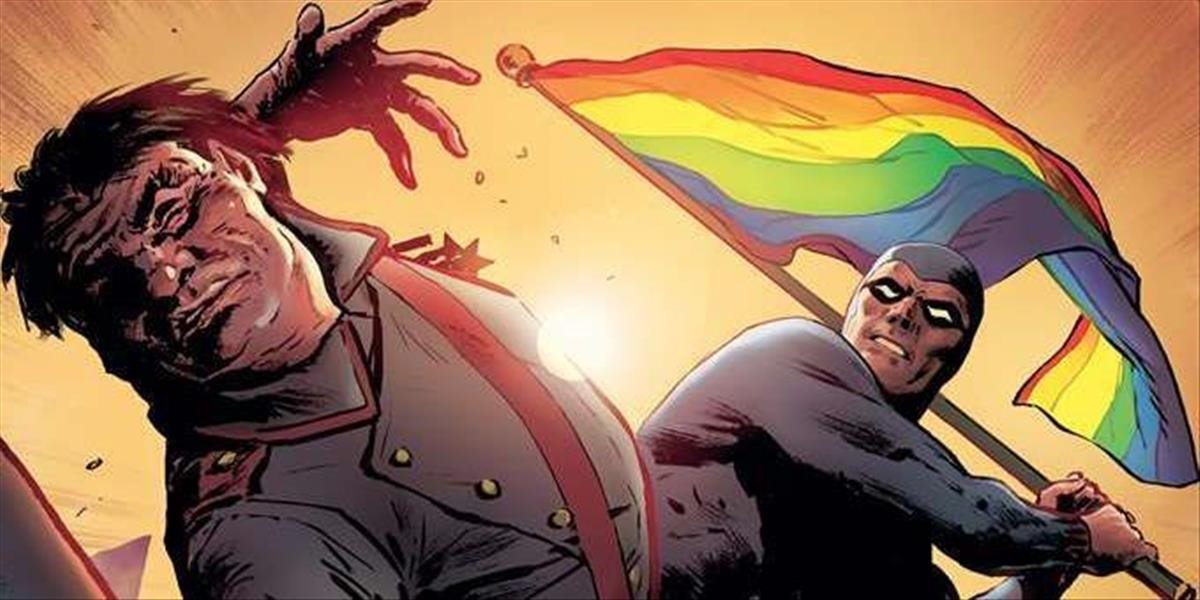 Vo švédskom komikse hrdina bije poľských nacionalistov dúhovou vlajkou homosexuálov