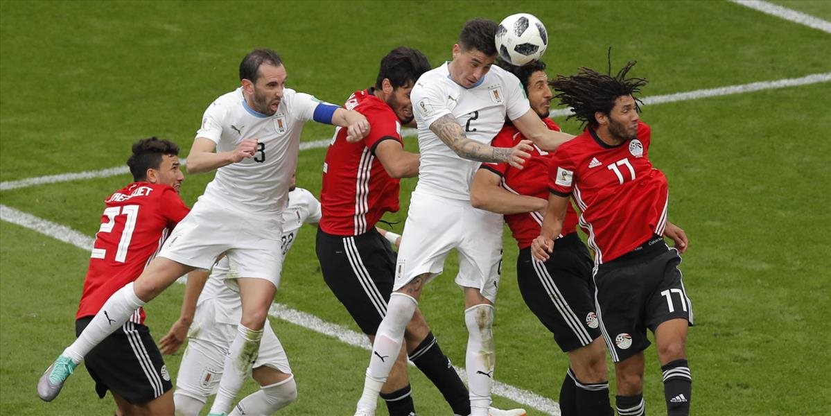 MS2018: Egypt dlho odolával, ale bez Salaha na favorizovaný Uruguaj nemal šancu