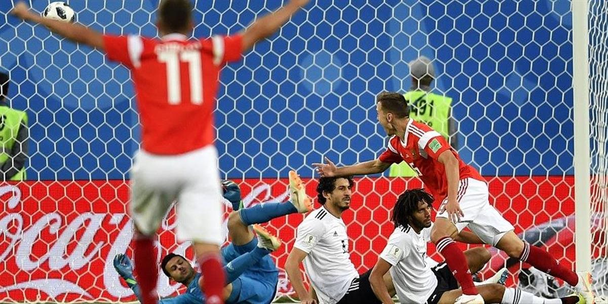 VIDEO Rusi zdolali Egypt 3:1, jednou nohou sú v osemfinále