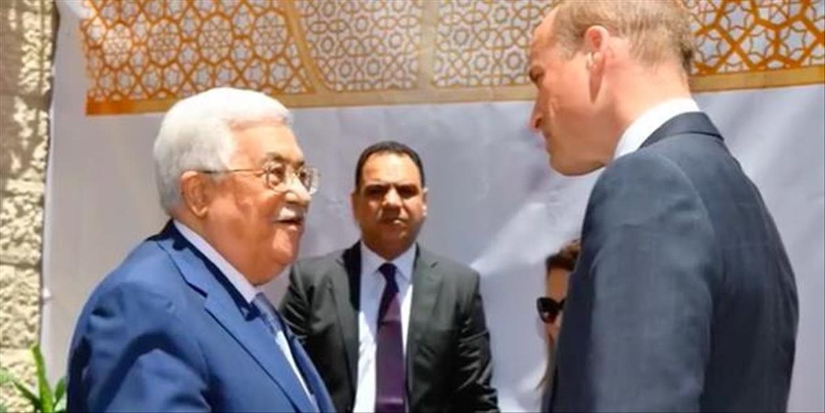 Britský princ William sa stretol s palestínskym prezidentom Abbásom