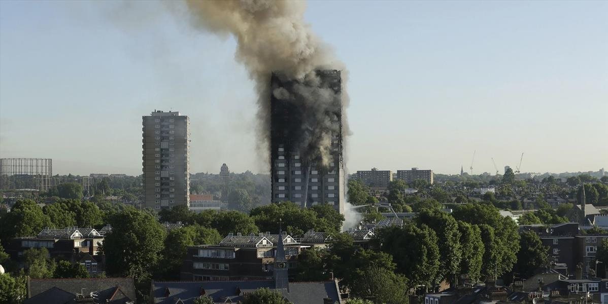 VIDEO Vo východnej časti Londýna horí výšková budova