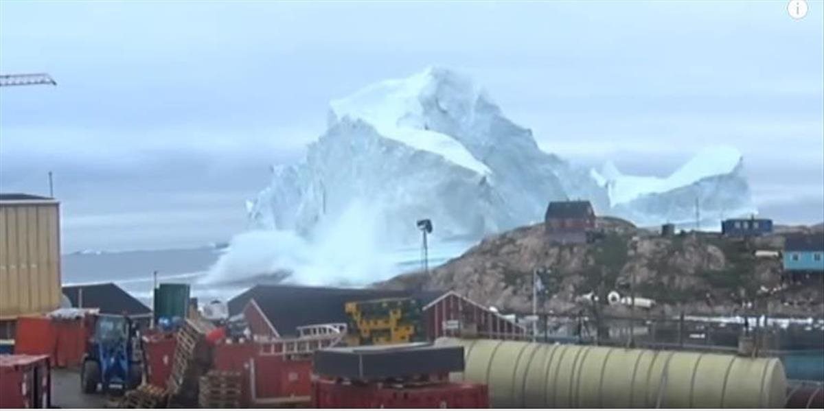 VIDEO Grónsku dedinu ohrozuje gigantický ľadovec, môže spôsobiť ničivú vlnu