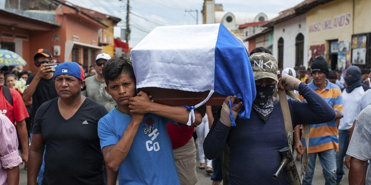 FOTO Stovky ľudí pochodovali v Nikarague na protest proti vláde, žiadali spravodlivosť