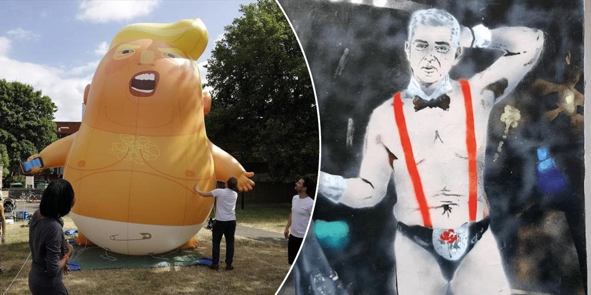 Pokrytecký starosta Londýna: Balón proti Trumpovi povolil v mene slobody slova. Čo spravil s kresbou parodujúcou jeho?