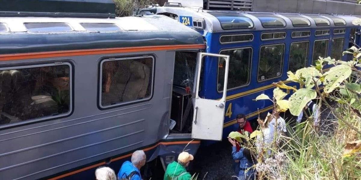 VIDEO Pri Machu Picchu sa zrazili dva vlaky, 10 turistov sa zranilo