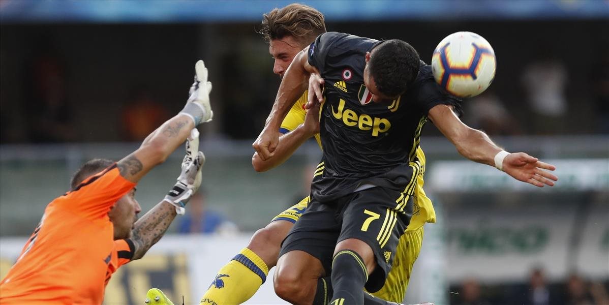 Cristiano Ronaldo pri ligovom debute za Juventus bez gólu, ale s víťaznou premiérou
