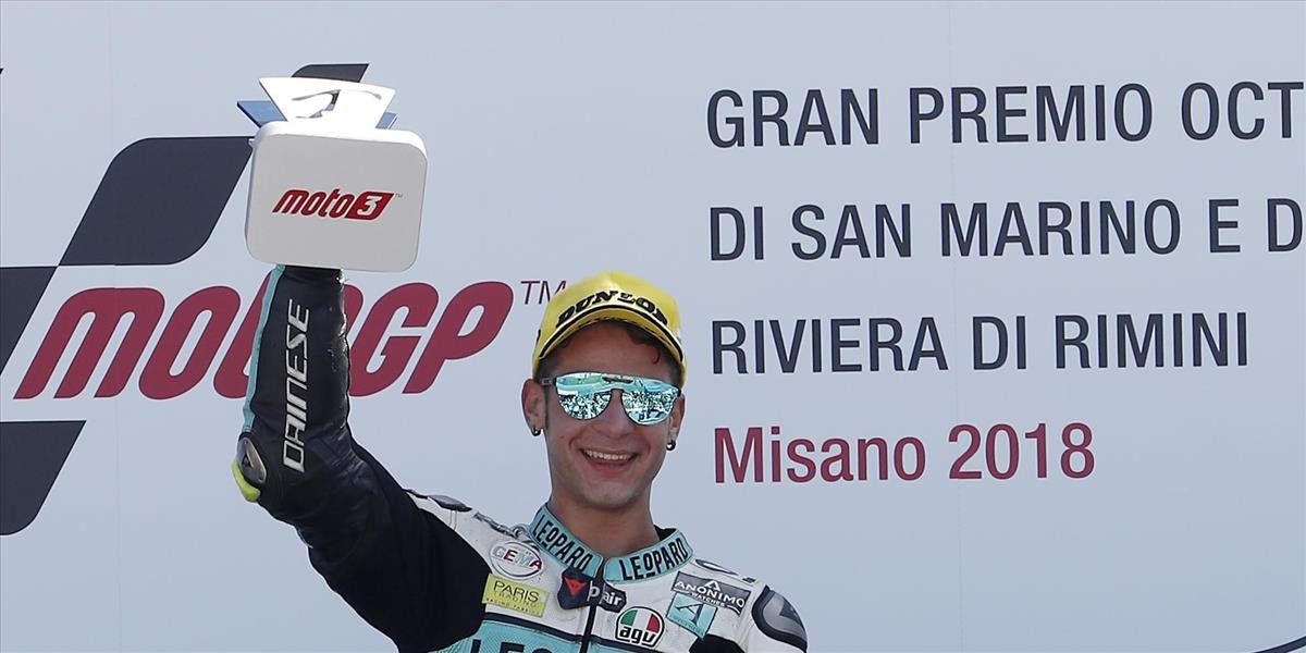 VC San Marína v Moto3 vyhral Talian Dalla Porta na Honde