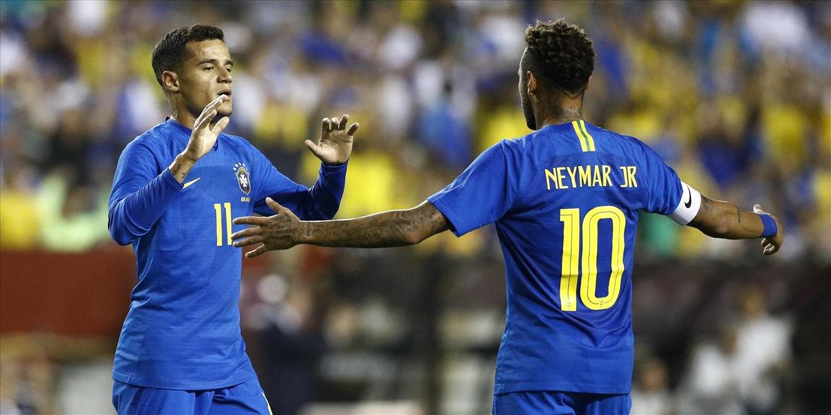 Brazília zdolala vysoko Salvador, Neymar zaznamenal gól a tri asistencie
