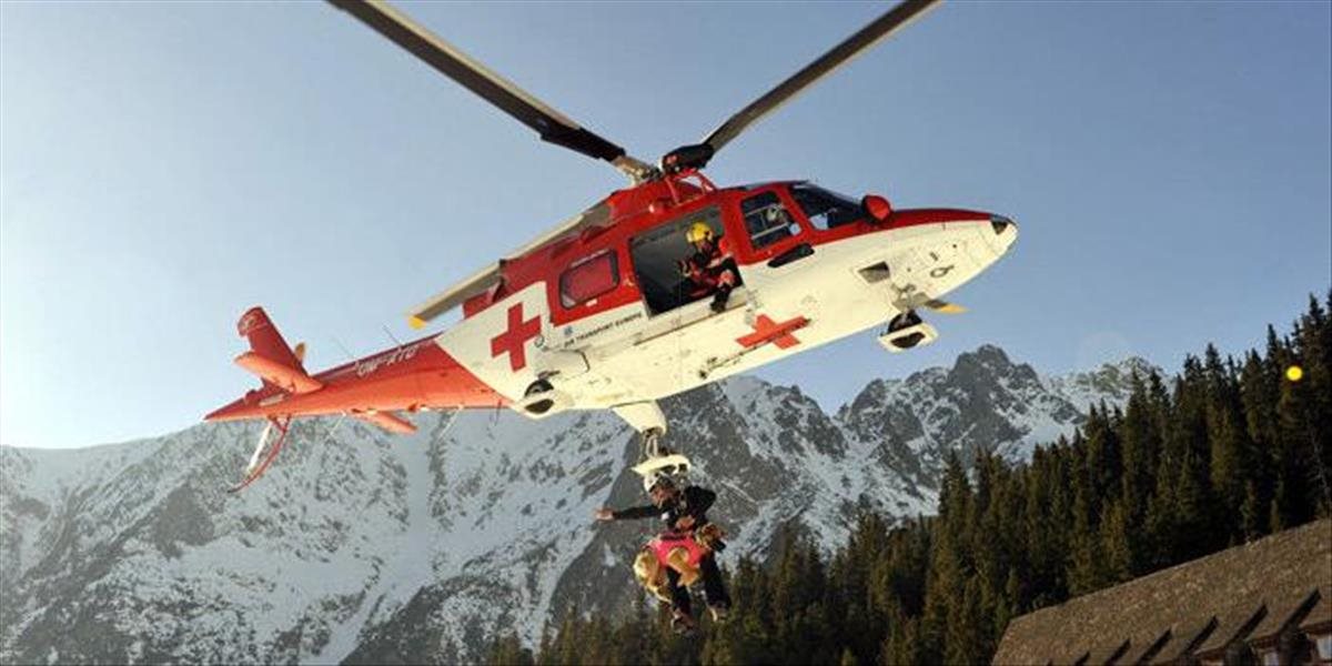 Mladá turistka skolabovala vo Veľkej Fatre, na pomoc jej letel vrtuľník