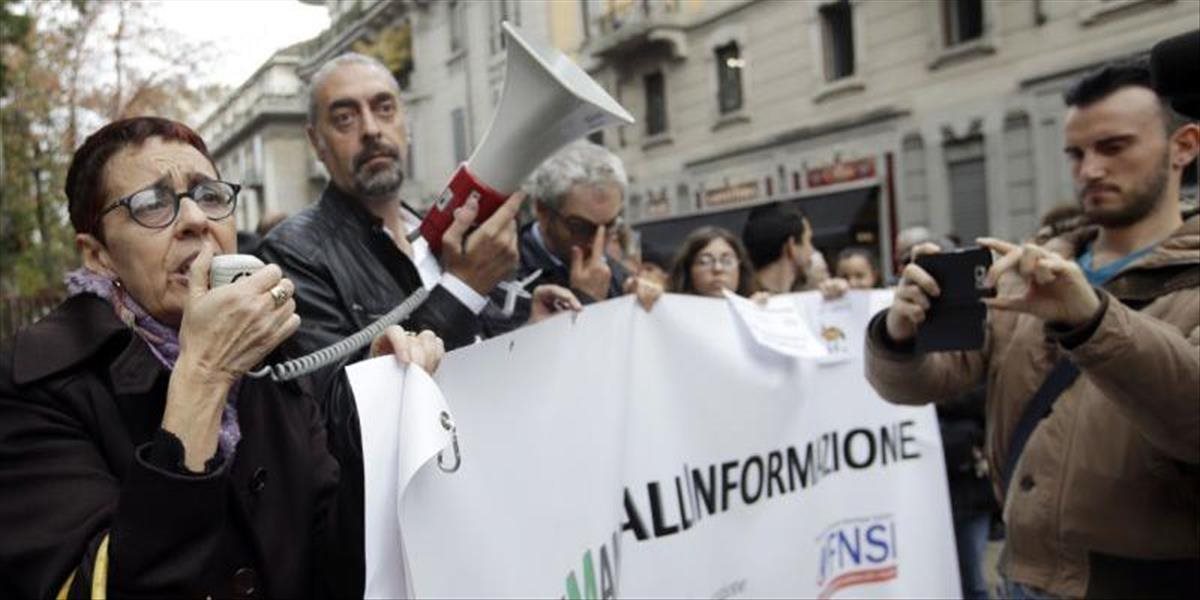 Talianski novinári protestovali proti urážlivým výrokom vládneho hnutia