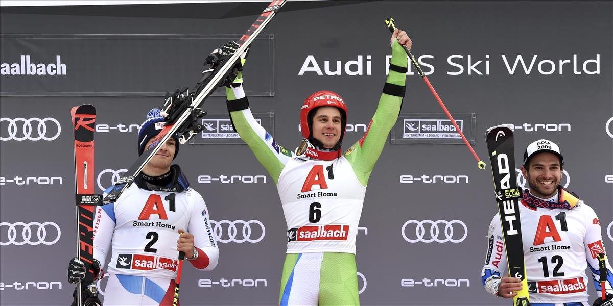 Slovinec Kranjec získal debutový triumf v obrovskom slalome, Žampa skončil v druhej desiatjke