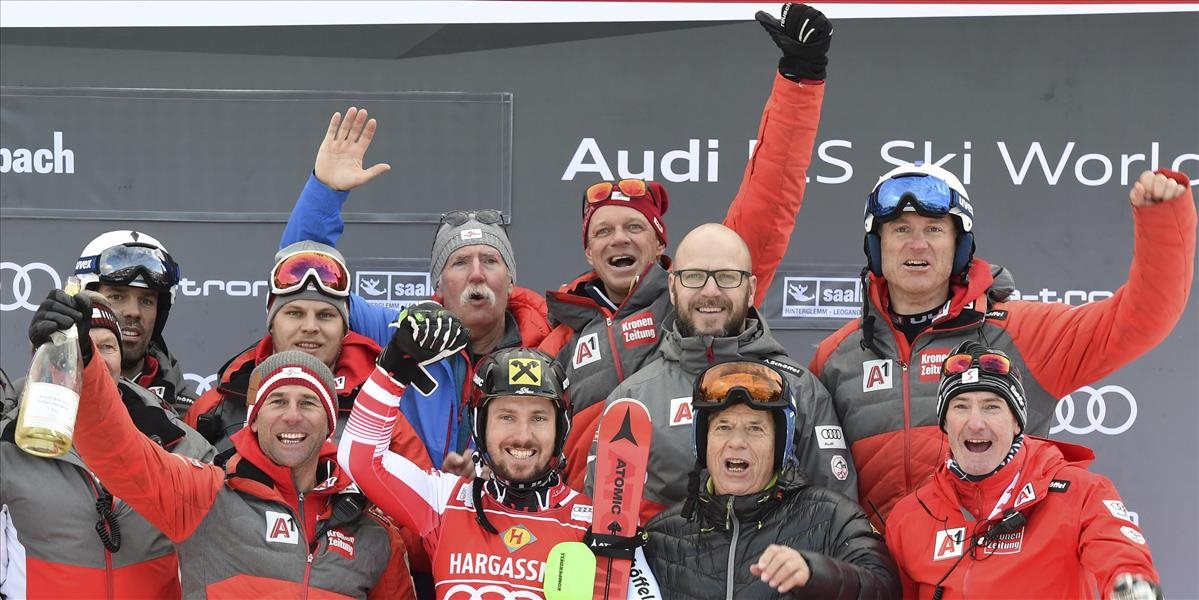 Famózny Rakúšan Hirscher zaznamenal rekordný triumf v slalome, Žampa skončil až v tretej desiatke