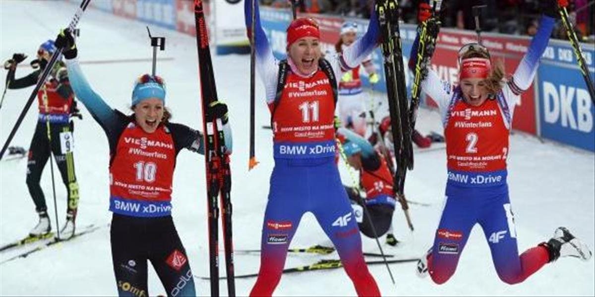 VIDEO Fantastický výsledok slovenských biatlonistiek: Kuzminová vyhrala, Fialková skončila druhá