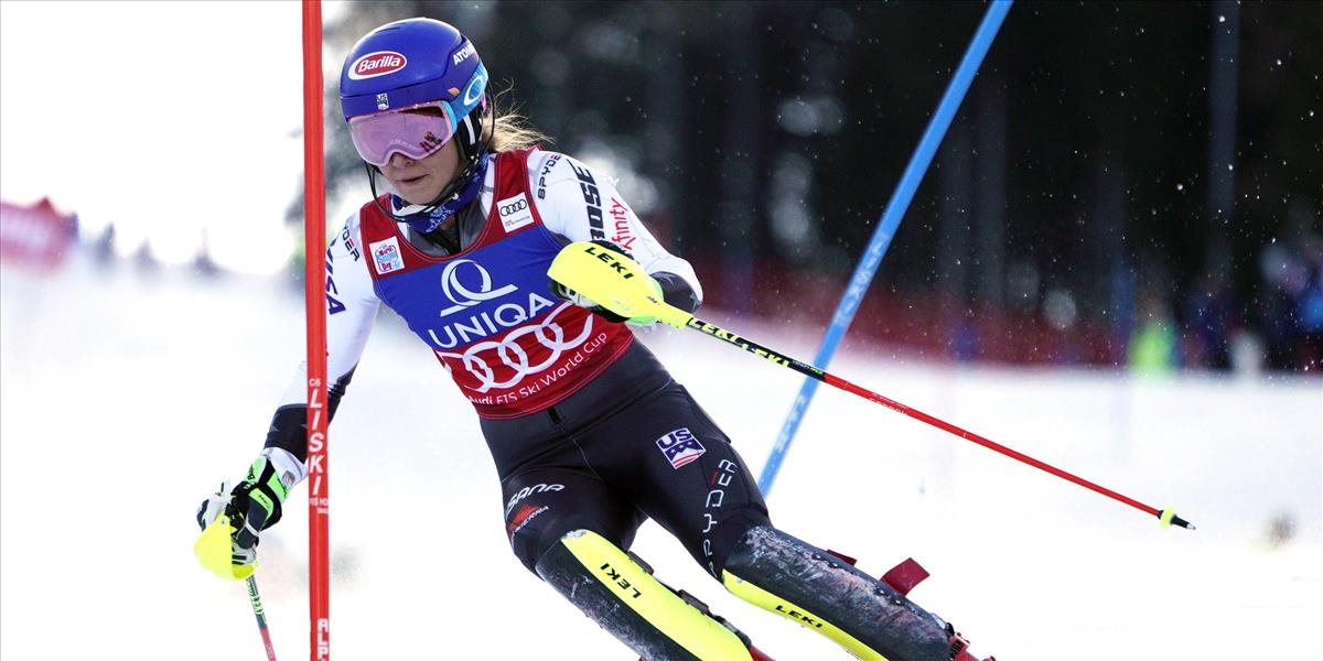 Lyžovanie-SP: V 1. kole slalomu Shiffrinová jasne pred Vlhovou a Hansdotterovou