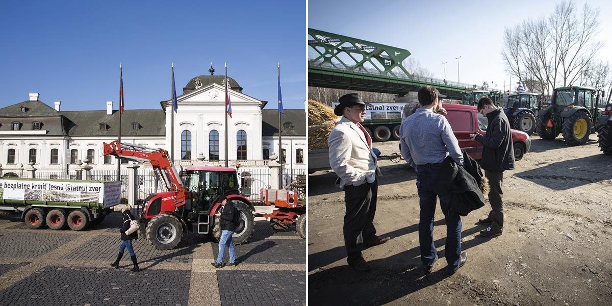 Nespokojní farmári prišli do Bratislavy rokovať o stave v agrorezorte