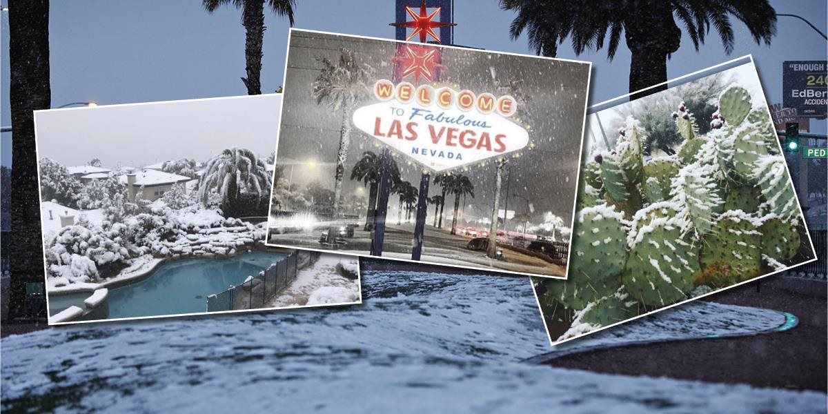 FOTO + VIDEO Američania sú vo vytržení, v Las Vegas nasnežilo!