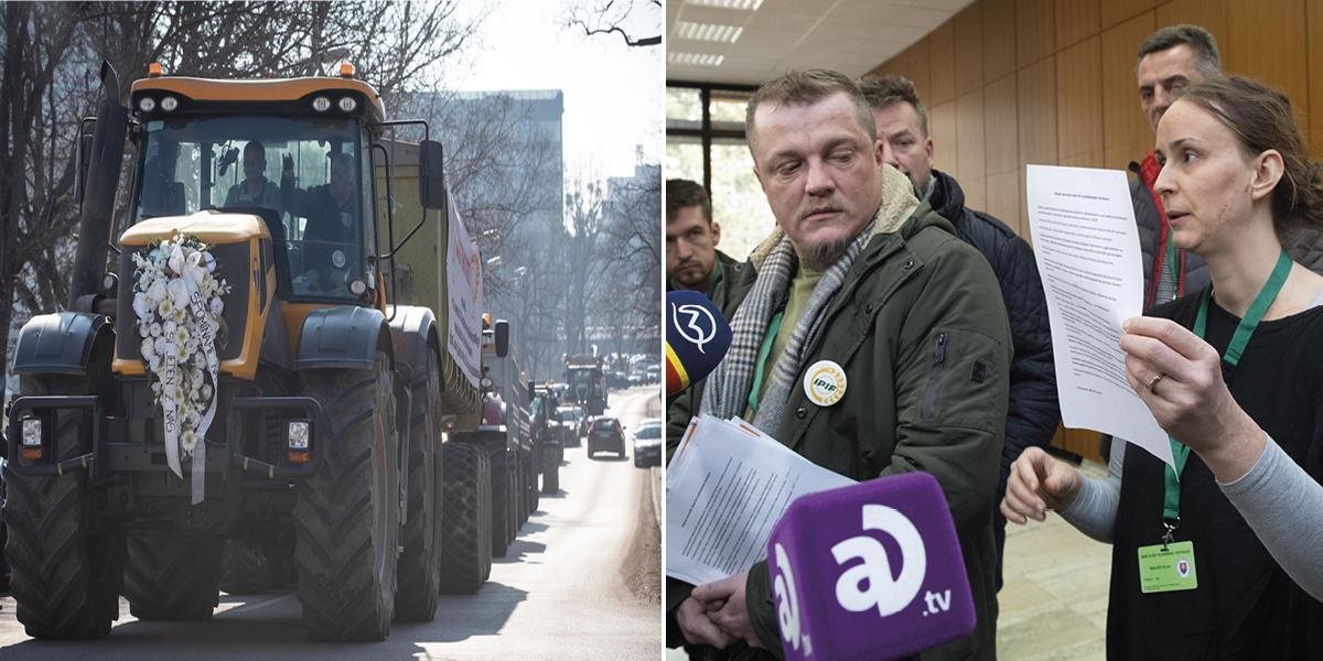 Farmári prerušili štrajk a odchádzajú z Bratislavy, vrátia sa o mesiac