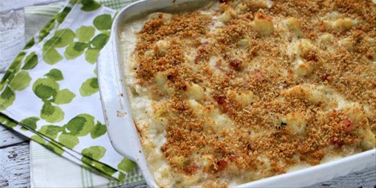 Zapekaný karfiol s bryndzou