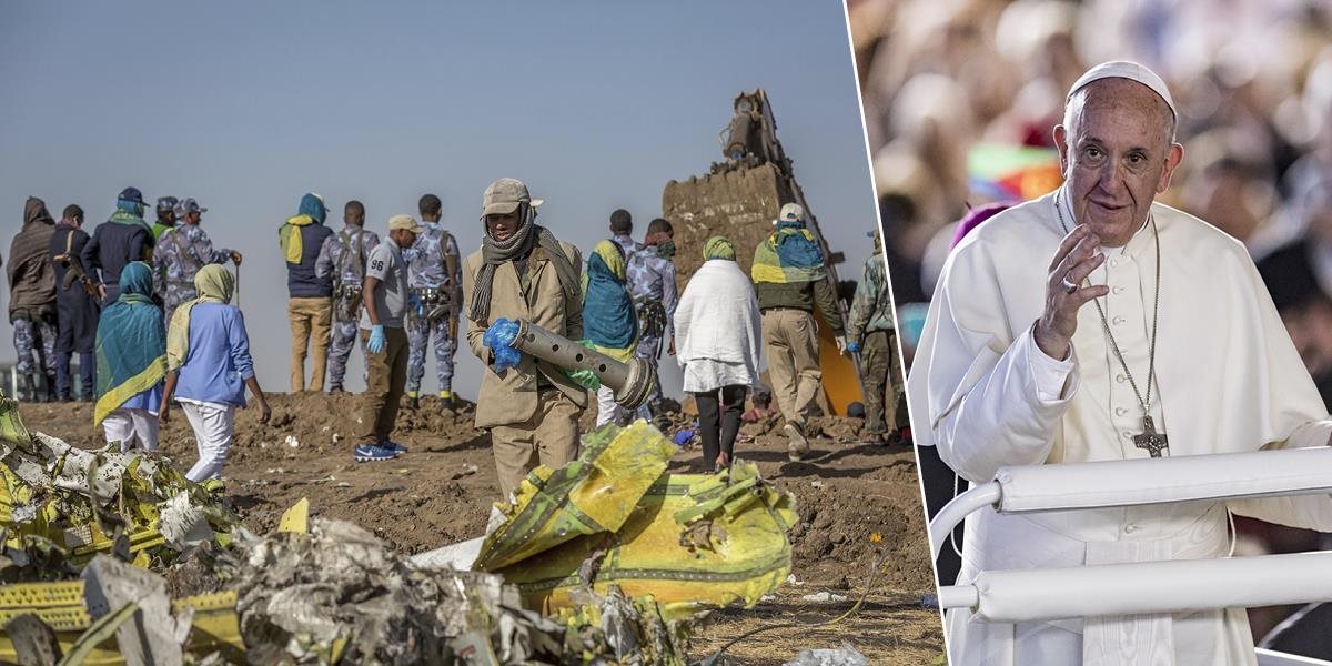 Pápež vyjadril sústrasť rodinám obetí havárie lietadla v Etiópii