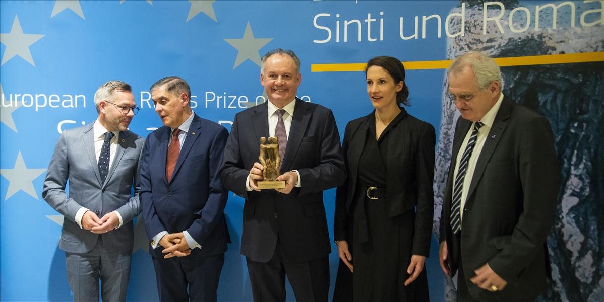 Prezident SR Andrej Kiska si v Bruseli prevzal významnú cenu