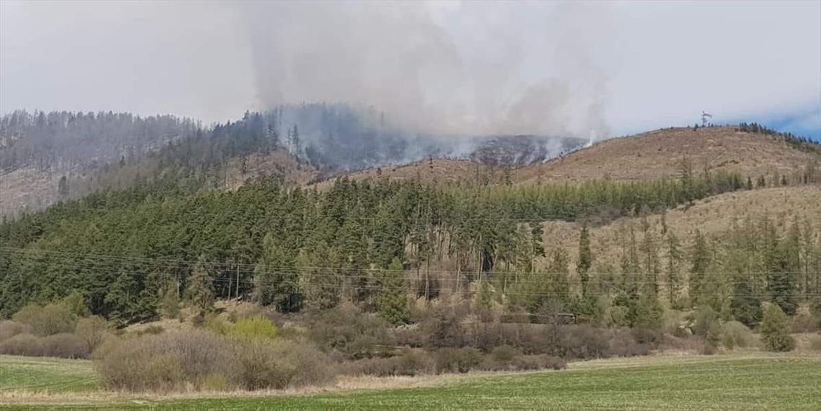 Pri rozsiahlom požiari lesa zasahujú desiatky hasičov