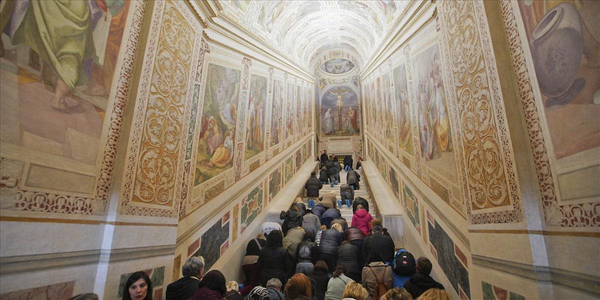 Po 300 rokoch odhalili v Ríme Sväté schody, po ktorých kráčal Ježiš