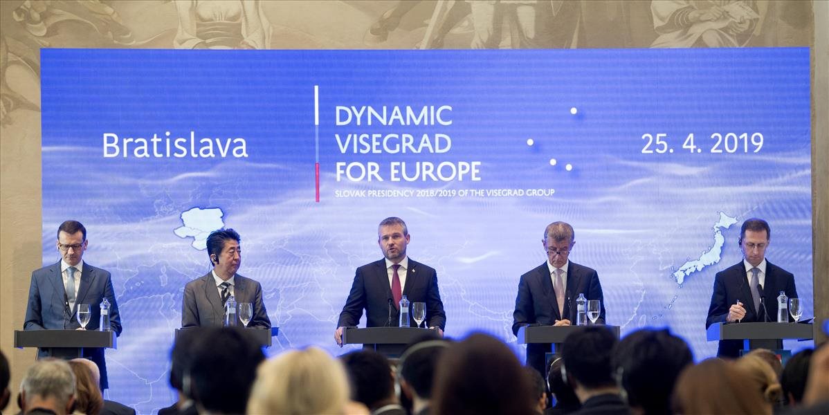 Na Bratislavskom hrade sa dnes konala konferencia zoskupenia V4 a Japonska