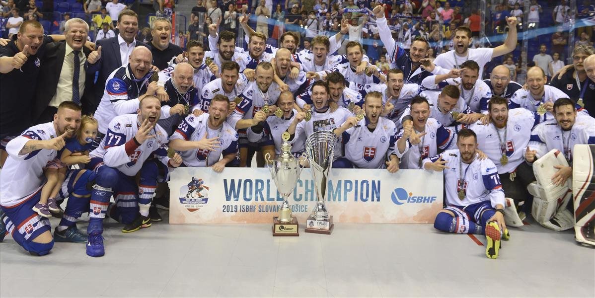 Slovensko sa v počte hokejbalových titulov vyrovnalo Kanade