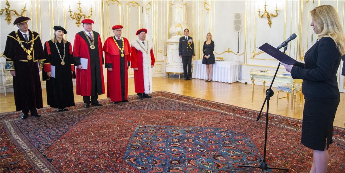 REPORTÁŽ: Nová prezidentka SR má za sebou už aj menovanie rektorov vysokých škôl