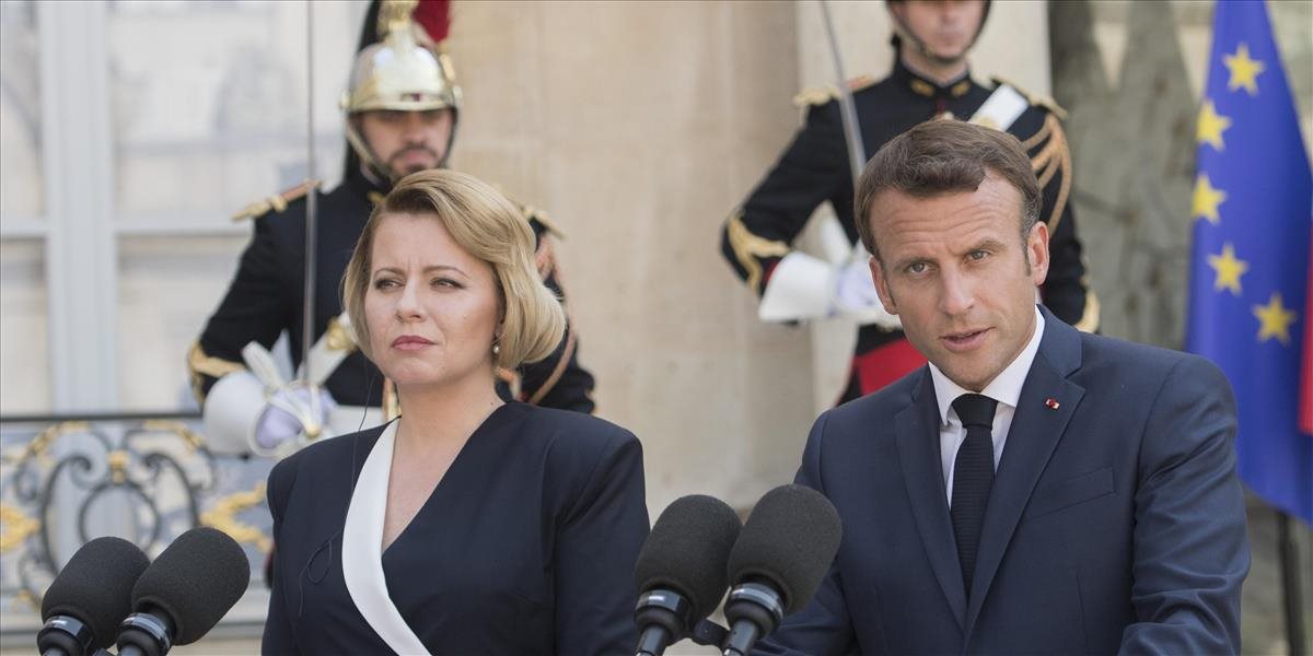 Emmanuel Macron prijal Zuzanu Čaputovú: Pripomenul, že Slovensko je v jadre EÚ