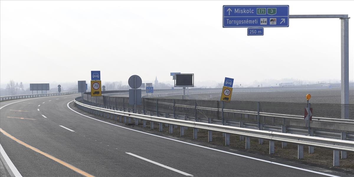 Európska únia poskytne 552,6 milióna eur na diaľnicu z Miskolca na hranice so Slovenskom