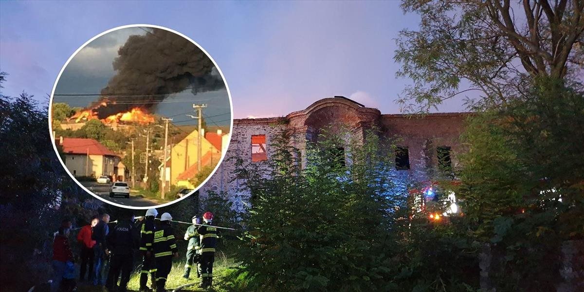 Ničivý požiar zasiahol významný slovenský kaštieľ