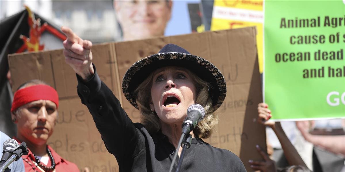 VIDEO Počas protestu proti zmene klímy vo Washingtone zadržali aj legendárnu herečku!