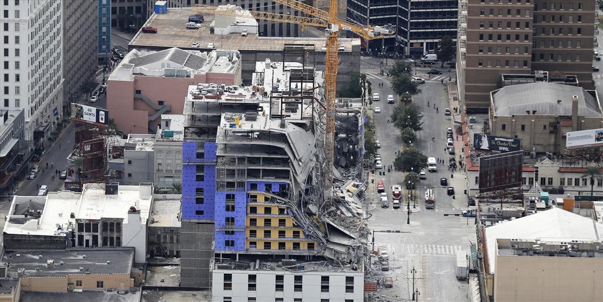 VIDEO Nešťastie v New Orleans: Hrozivé zrútenie rozostavaného hotela má svoje obete