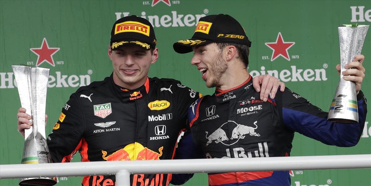 Famózny Verstappen a prvé pódium v kariére pre Gaslyho