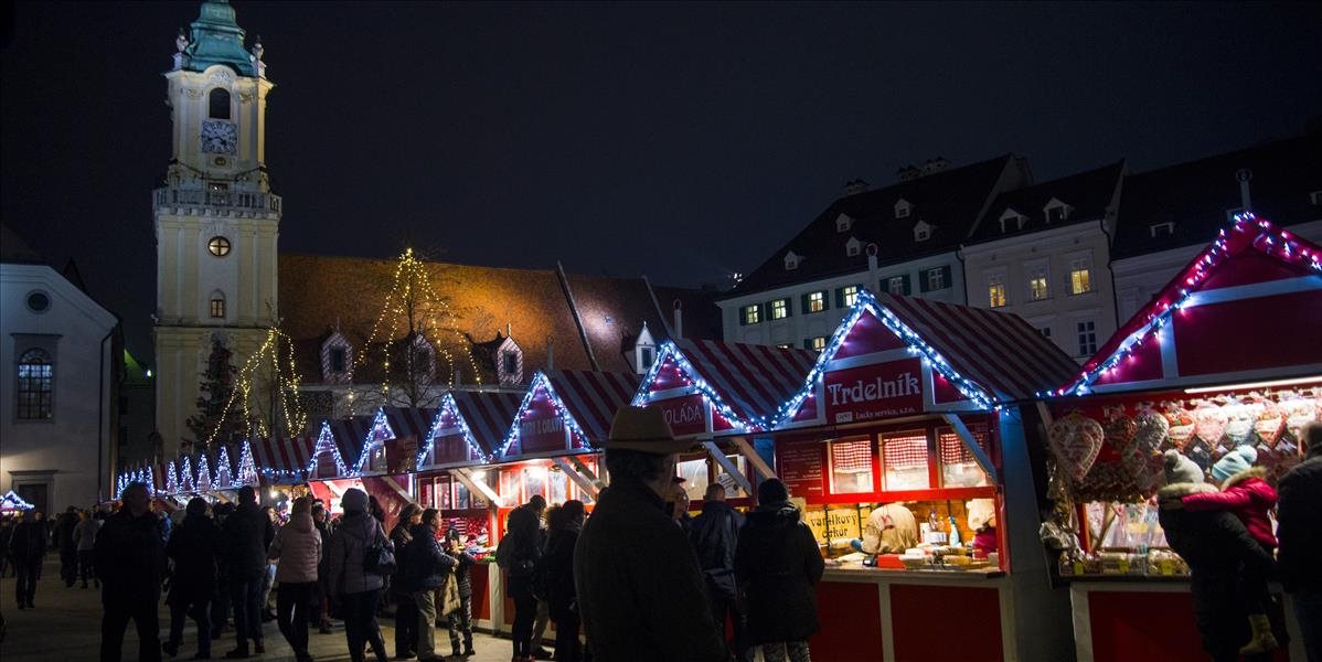 Bratislavské vianočné trhy začínajú už tento piatok