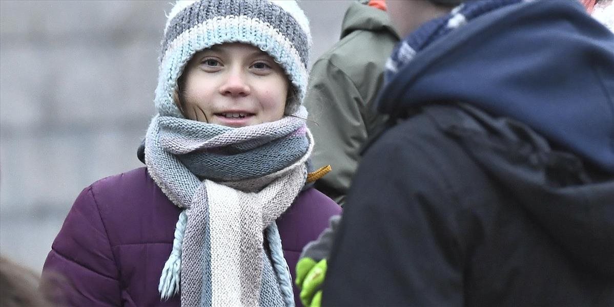 Greta Thunbergová vystúpila na klimatickom proteste v Lausanne