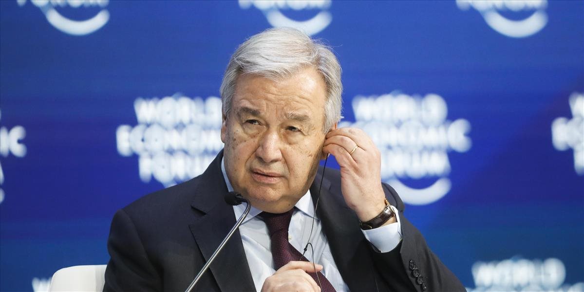 Guterres v Davose: Svet prehráva boj so zmenou klímy