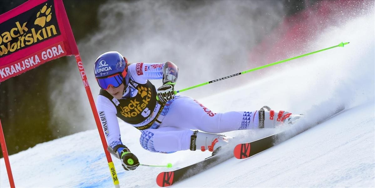 Vlhová líderkou 1. kola obrovského slalomu v Kranjskej Gore