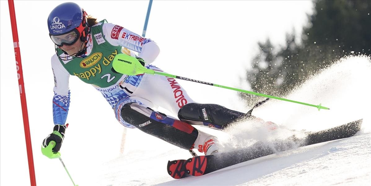 Vlhová štvrtá v 1. kole slalomu v Kranjskej Gore, líderkou Švédka Swennová Larssonová