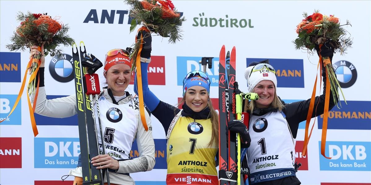 V stíhacích pretekoch triumf Wiererovej, Ivona Fialková dosiahla najlepší výsledok v kariére